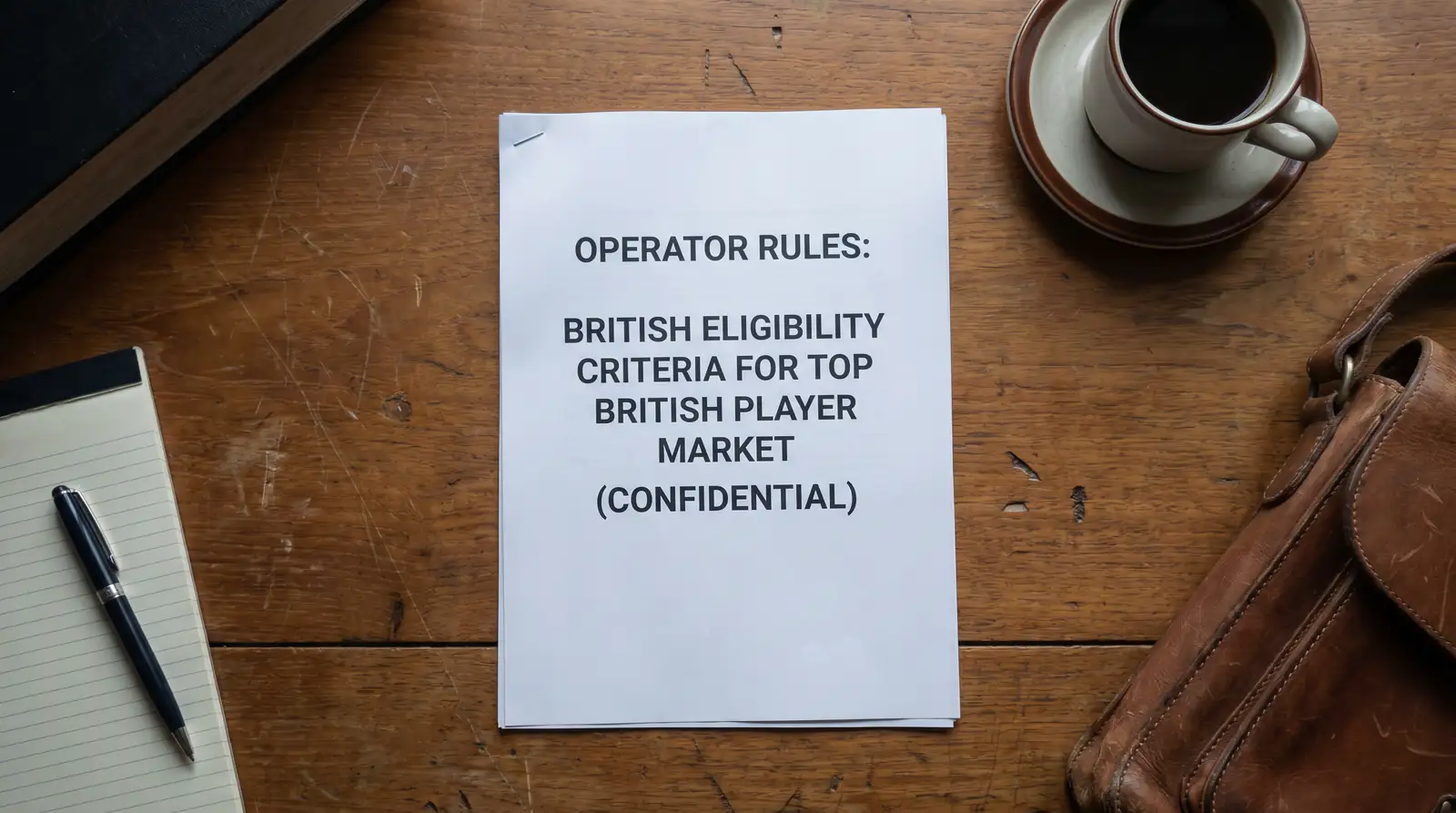 Operator rules document on British eligibility for the Top British Player market